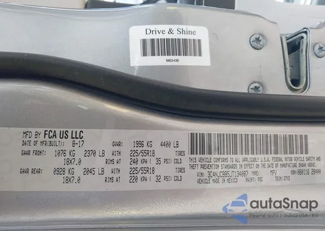 2018 Jeep Compass Latitude Fwd из США, поврежденный, VIN 3C4NJCBB5JT134087